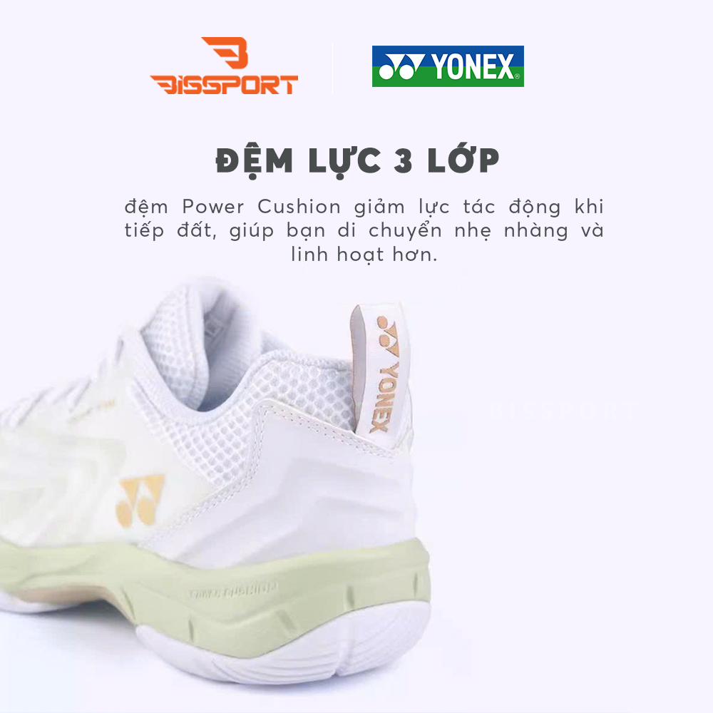 Giày Cầu Lông Yonex SHB COMFORT TEAM Chính Hãng - Trắng Hồng - Êm Vừa Đủ - Lót Đệm Êm Nhẹ - Bền Bỉ - Ổn Định